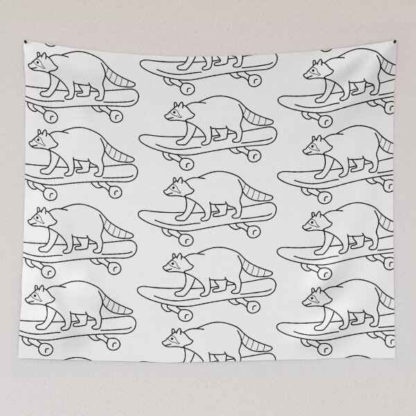 Item preview, Skateboarding Raccoon designed and sold by Line Design.