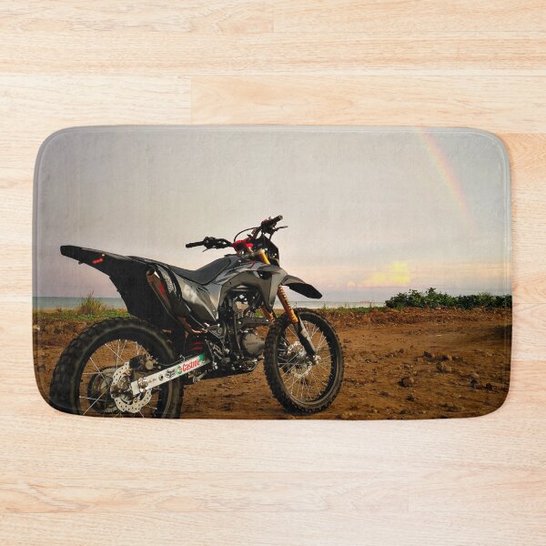 Item preview, CRF Motorcycle With Rainbow Background designed and sold by cafenaturepix.