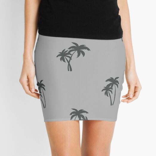 Palm Tree Summer Mini Skirt
