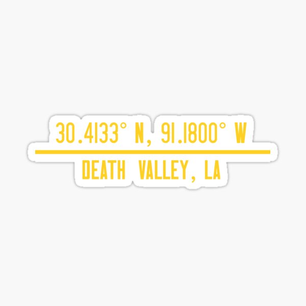 Item preview, Death Valley Coordinates designed and sold by CollegeTown.