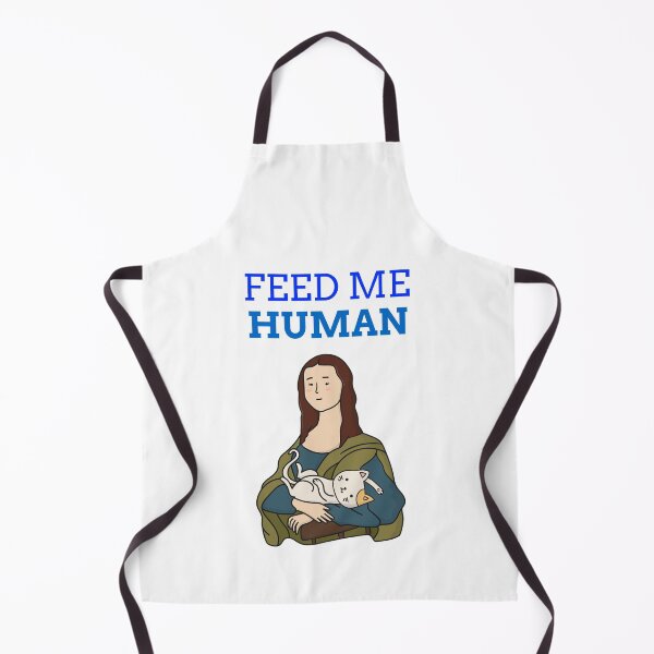 Item preview, Feed me human- cute classical art-themed cartoon cat design designed and sold by josephsteez.