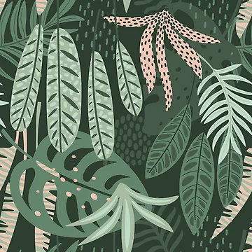 Artwork thumbnail, Pastel Tropical Pattern by patternhead