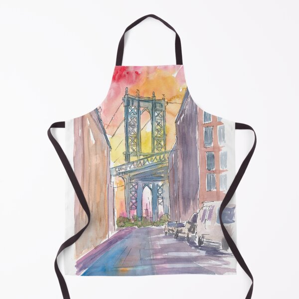 Item preview, Very Special View To Manhattan Bridge New York at Sunset designed and sold by artshop77.