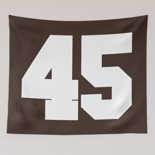 Item preview, 45 Number Cleveland Sports Fourty-Five Brown Jersey designed and sold by HelloFromAja.