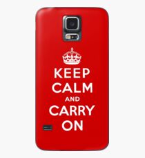 Keep Calm And Carry On Case/Skin for Samsung Galaxy