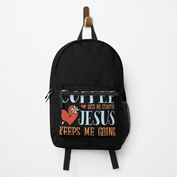 Item preview, Coffee Gets Me Started Jesus Keeps Me Going Christian Gift designed and sold by shirti.