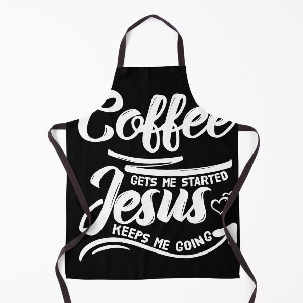 Item preview, Coffee Gets Me Started Jesus Keeps Me Going Christian Gift designed and sold by shirti.