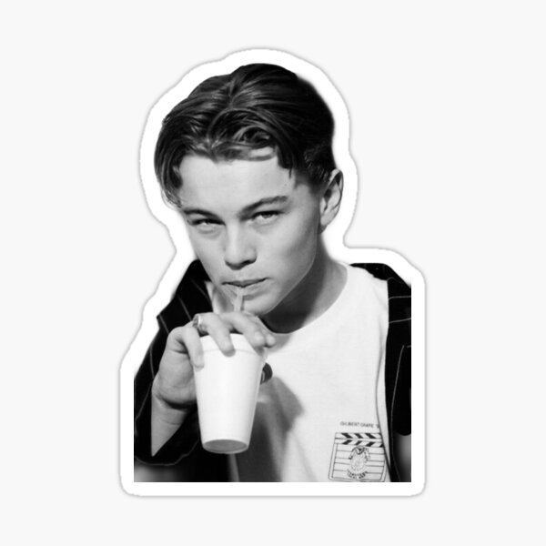 Jeune Leonardo DiCaprio Sticker
