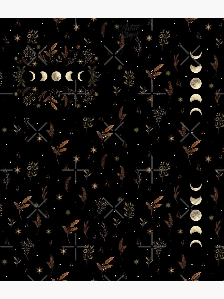 Moonlit Garden-Winter Brown by episodicDrawing