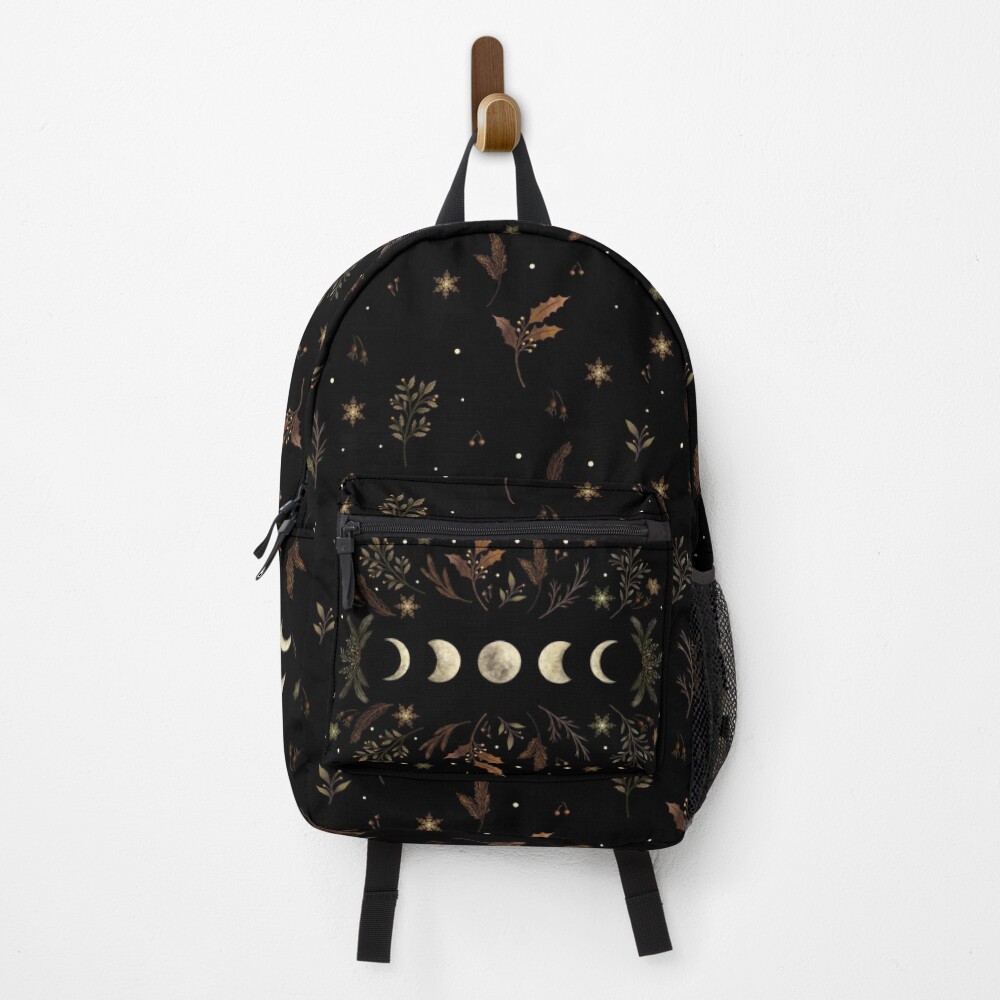 Moonlit Garden-Winter Brown Backpack