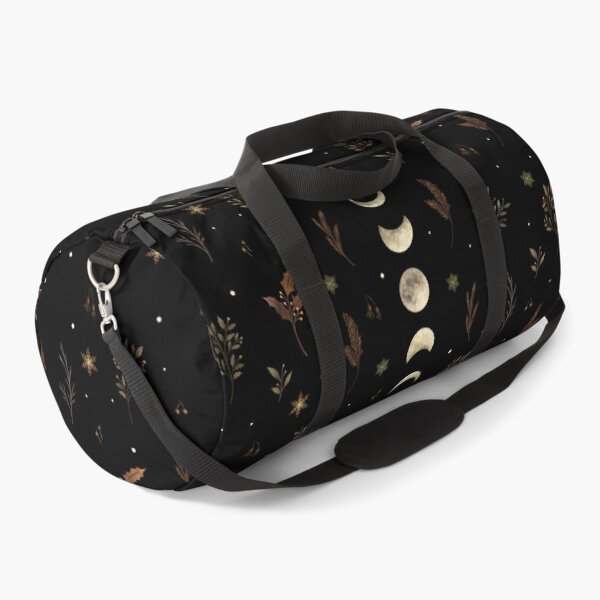 Moonlit Garden-Winter Brown Duffle Bag