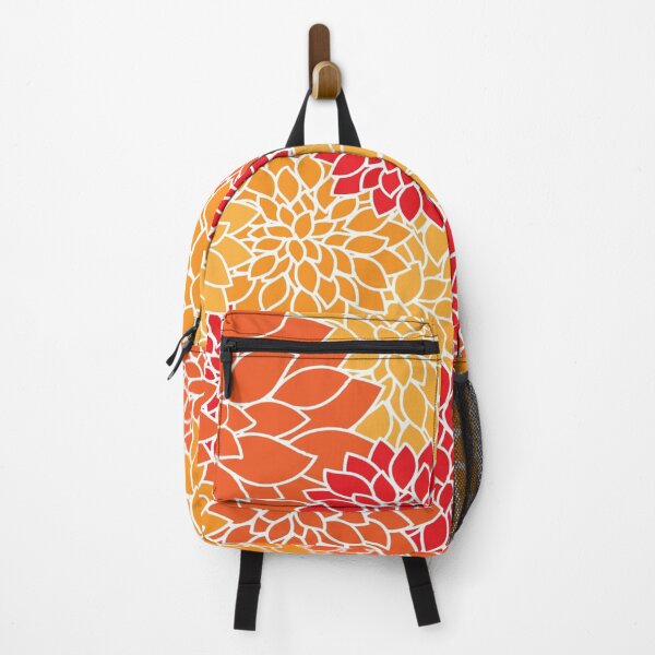 Item preview, Just Dahlias in Autumn Colors Orange, Red, Tan designed and sold by AlteredAtelier.
