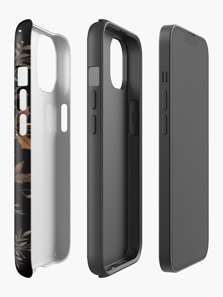 Alternate view of Moonlit Garden-Winter Brown iPhone Case