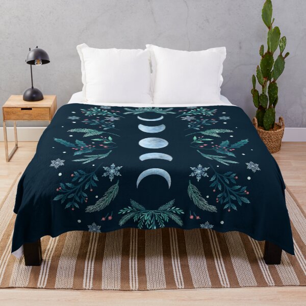 Item preview, Moonlit Garden-Teal Snow designed and sold by episodicDrawing.