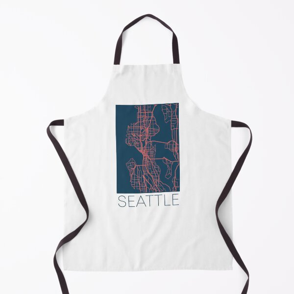 Item preview, Seattle Street Map Pink and Blue designed and sold by HelloGentry.