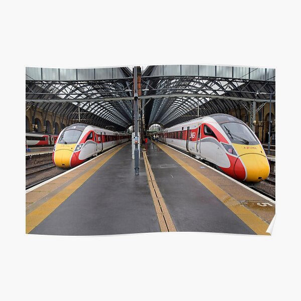 LNER Azuma trains at Kings Cross Poster