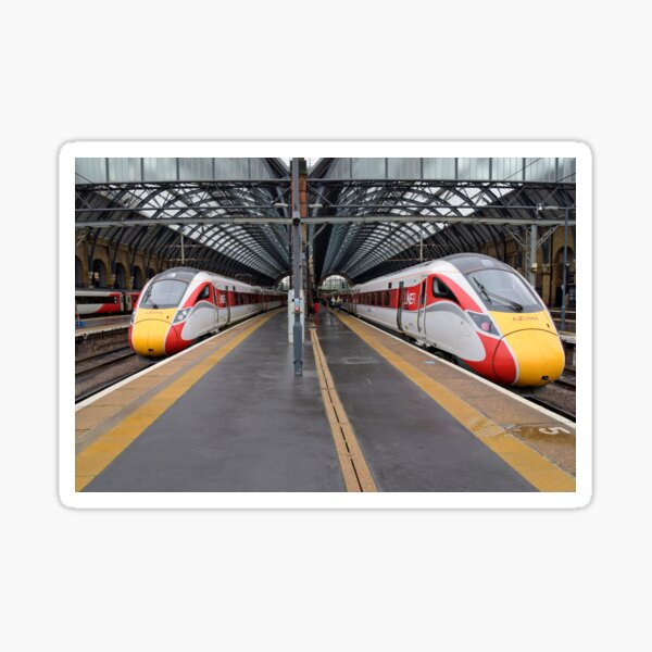 LNER Azuma trains at Kings Cross Sticker