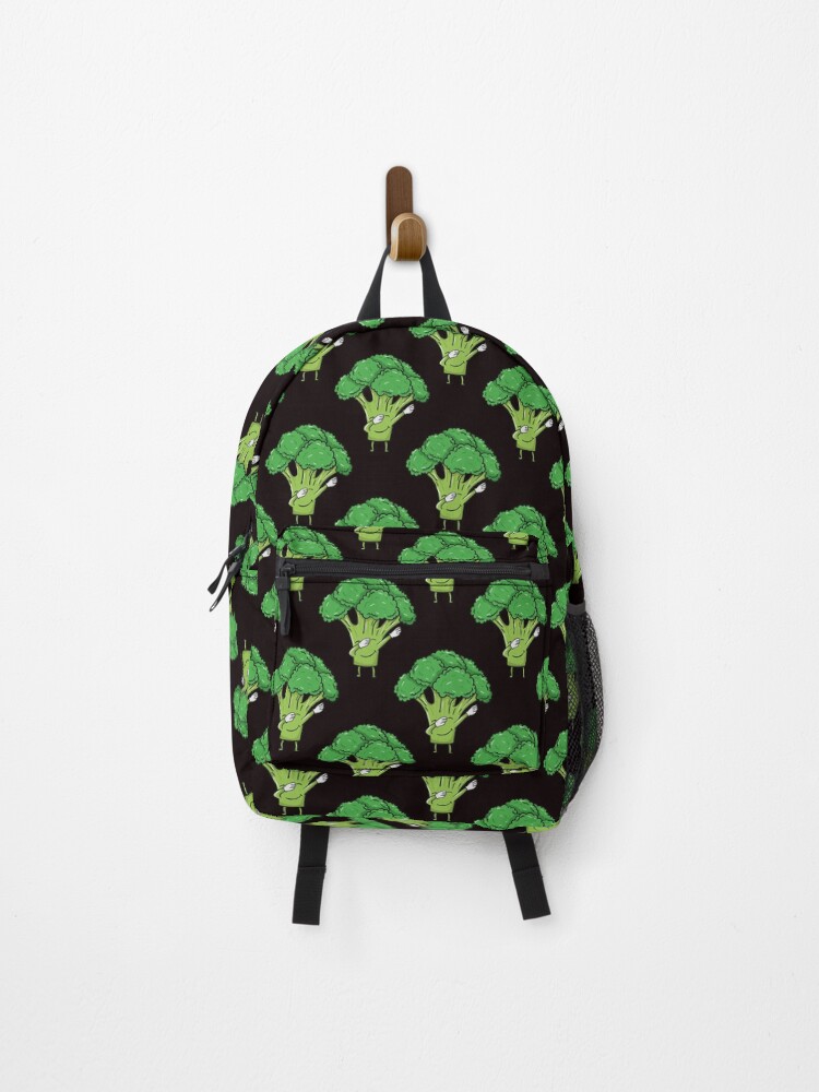 Thumbnail 1 of 3, Backpack, Dabbing Broccoli Pattern designed and sold by Whynot123.