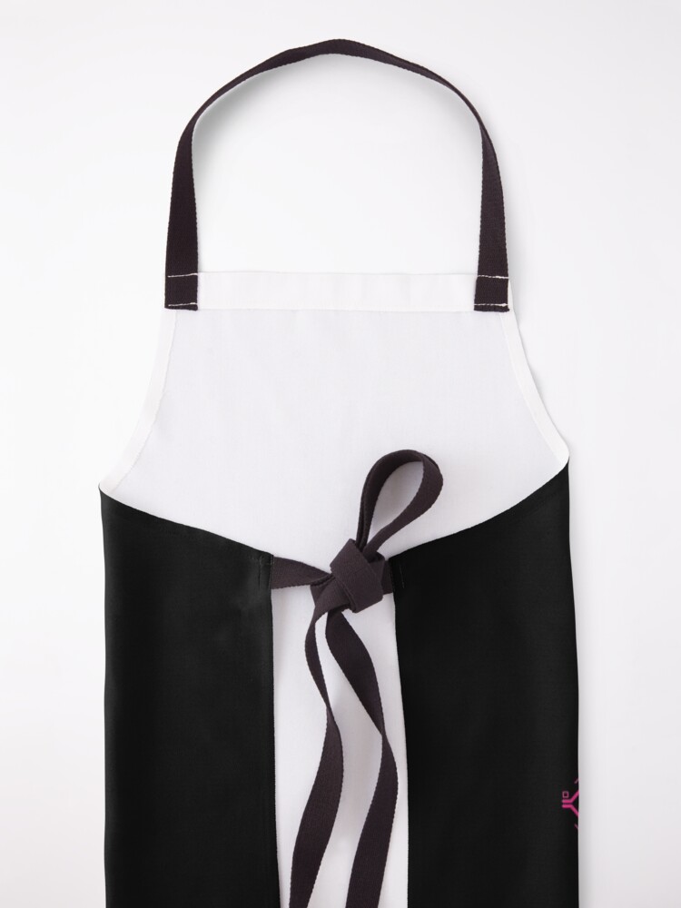 Alternate view of Polyhedral Dice Sword Synthwave Colors Neon Apron