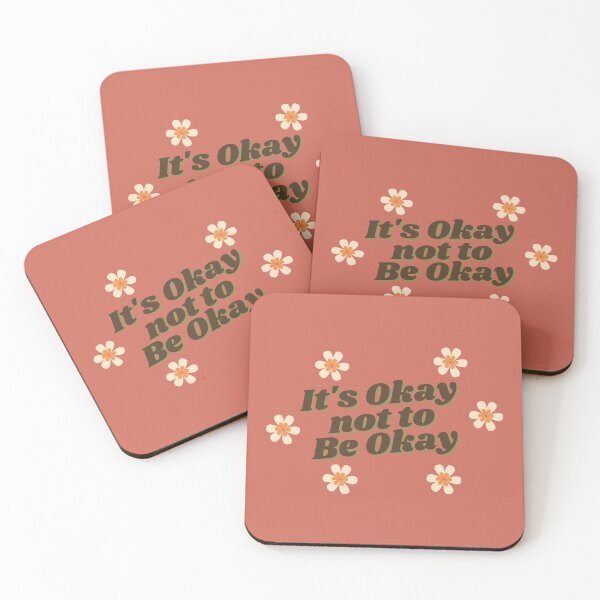 Item preview, Mental Wellbeing It's Okay Not To Be Okay Quote designed and sold by cation-studio.