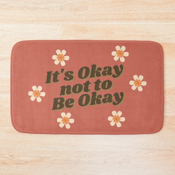 Item preview, Mental Wellbeing It's Okay Not To Be Okay Quote designed and sold by cation-studio.