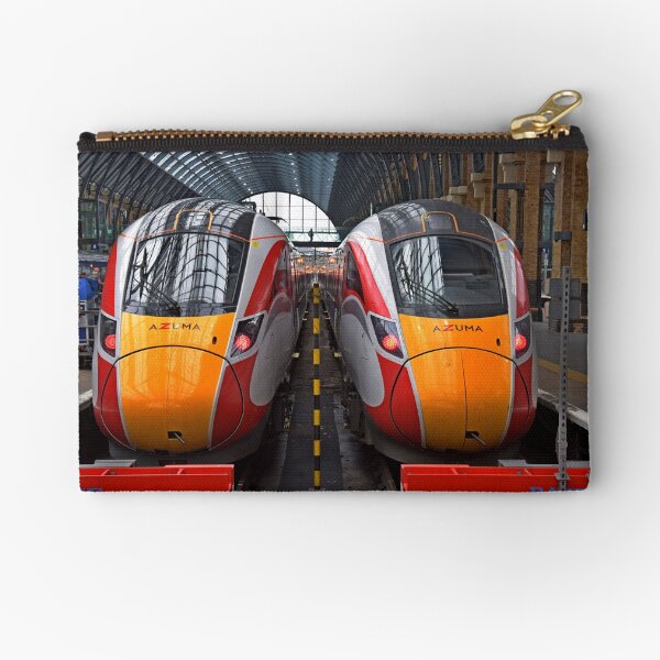 LNER Azuma trains at Kings Cross Zipper Pouch