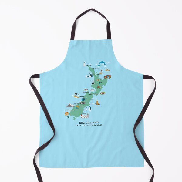 Item preview, New Zealand Map designed and sold by Tilly Scribbles.