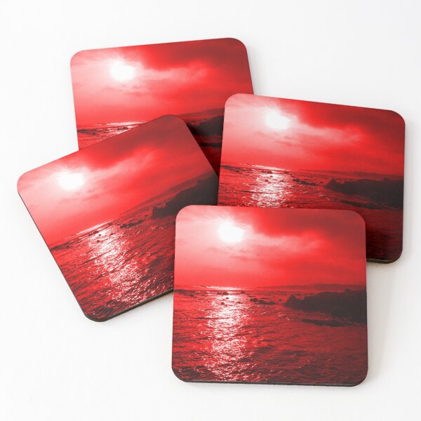 Item preview, Red Sunset bali indonesia beach designed and sold by PlusAdore.
