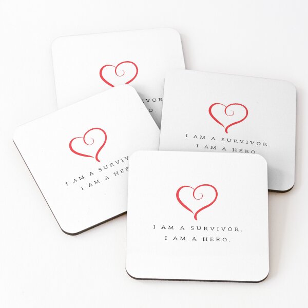 Item preview, I Am A Survivor. I Am A Hero. designed and sold by EverydayItems.