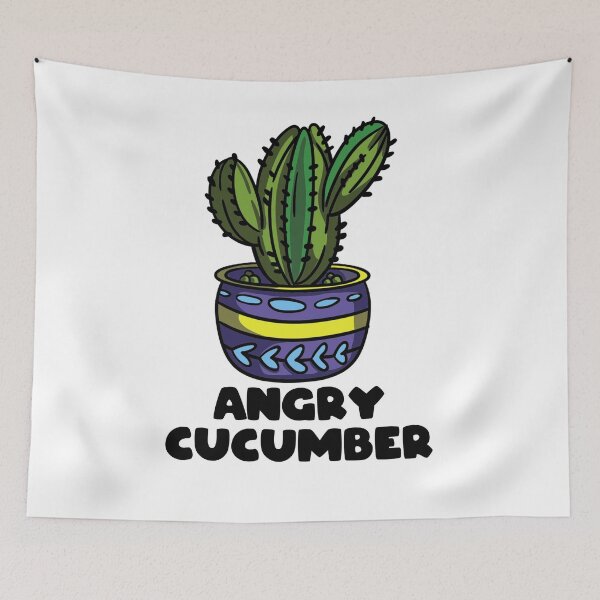 Item preview, Cactus Angry Cucumber Cute designed and sold by azmndesigns.