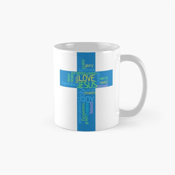 Item preview, Faith word cloud with cross background designed and sold by ittybittyowl.