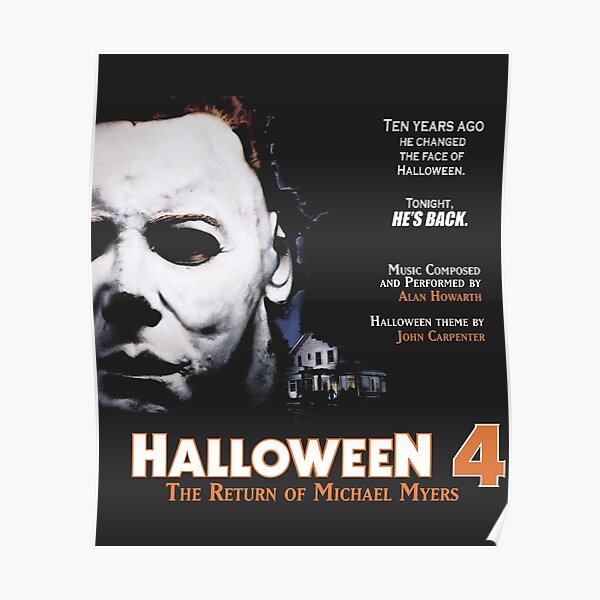 Michael Myers Posters Redbubble - micheal myers theme song roblox id