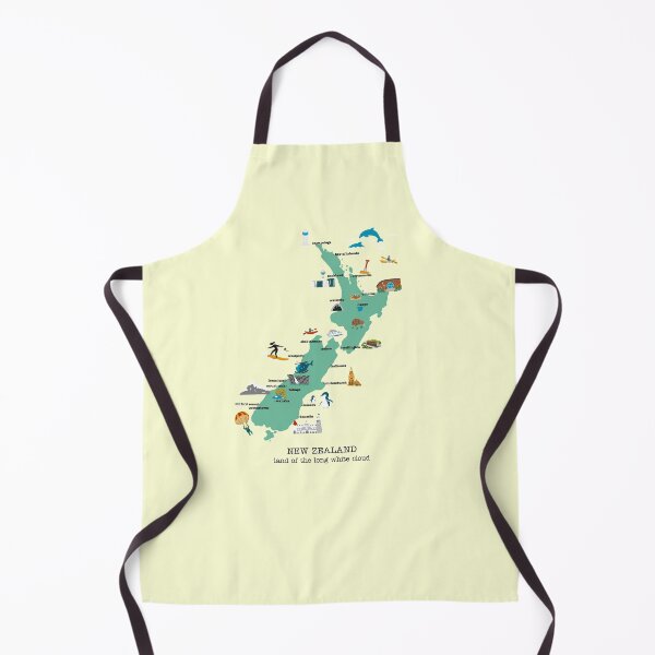 Item preview, New Zealand Map designed and sold by Tilly Scribbles.