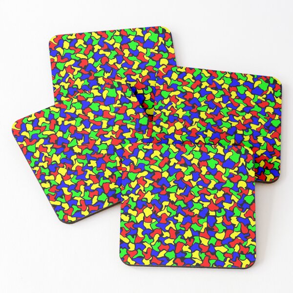 Item preview, Red Green and Blue Wobble Tiles designed and sold by MarkUK97.