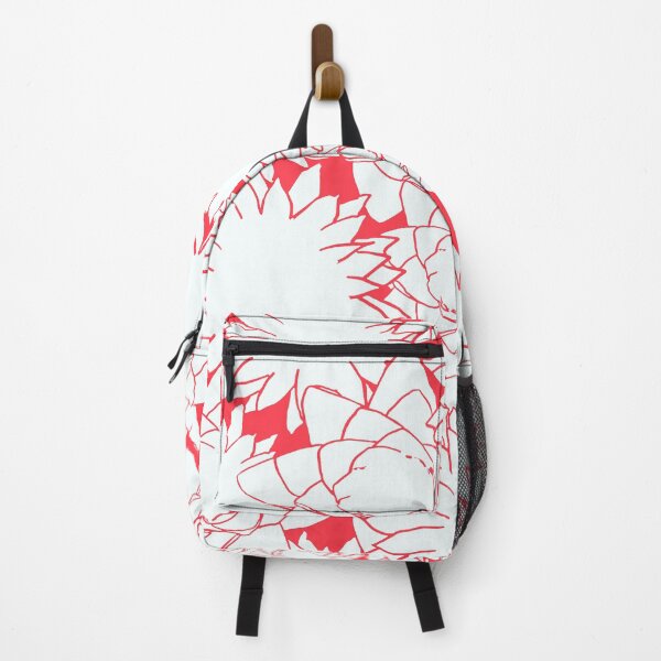 Item preview, Abstract Flowers in White on Red designed and sold by AlteredAtelier.
