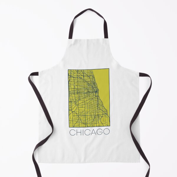 Item preview, Chicago Street Map Blue and Yellow designed and sold by HelloGentry.