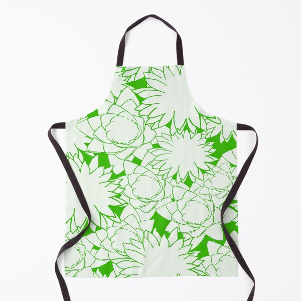 Item preview, Abstract White Flowers on Green designed and sold by AlteredAtelier.