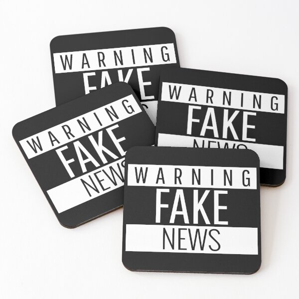 Item preview, Warning Fake News  designed and sold by mayamay0.