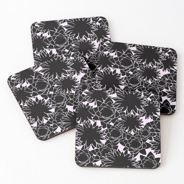 Item preview, Abstract Black Flowers on White designed and sold by AlteredAtelier.