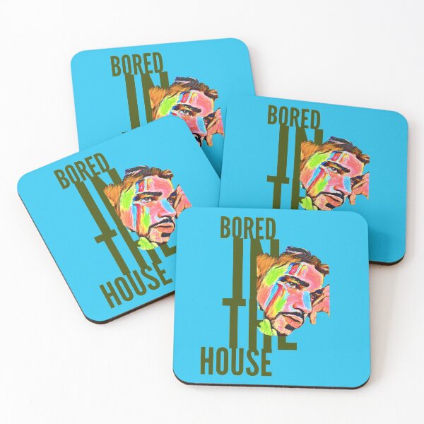 Item preview, Bored in the House (painted man face) designed and sold by HamiltonmagicTs.