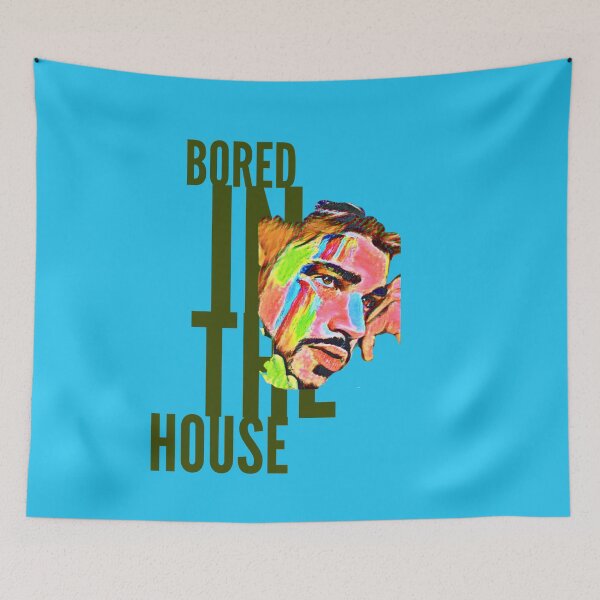 Item preview, Bored in the House (painted man face) designed and sold by HamiltonmagicTs.