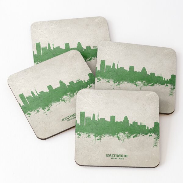 Item preview, Baltimore Maryland Skyline designed and sold by ArtPrints.