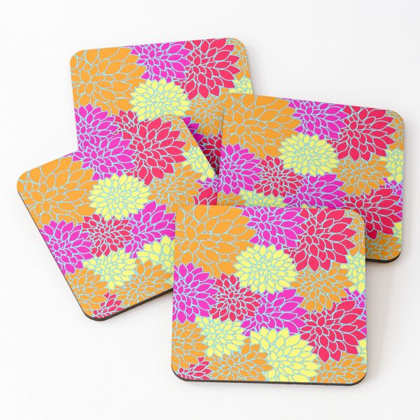 Item preview, Just Dahlias in Multi colors designed and sold by AlteredAtelier.