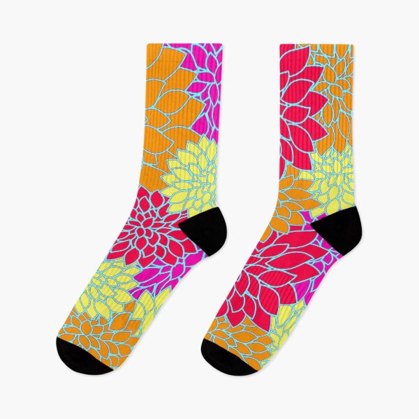 Item preview, Just Dahlias in Multi colors designed and sold by AlteredAtelier.