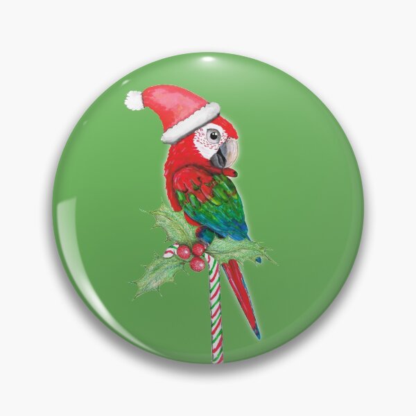 Item preview, Green wing macaw Christmas style designed and sold by Bwiselizzy.