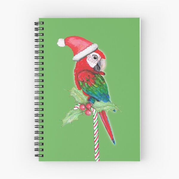 Item preview, Green wing macaw Christmas style designed and sold by Bwiselizzy.