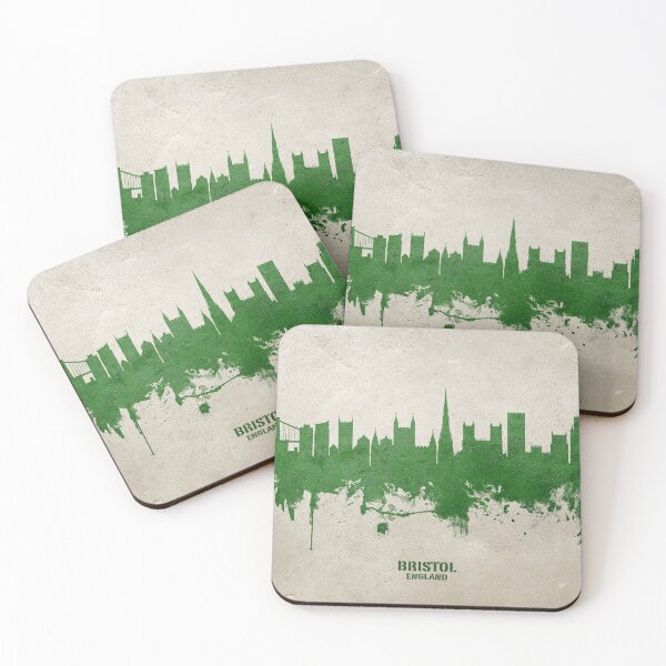 Aperçu de l'œuvre Bristol England Skyline créée et vendue par ArtPrints.