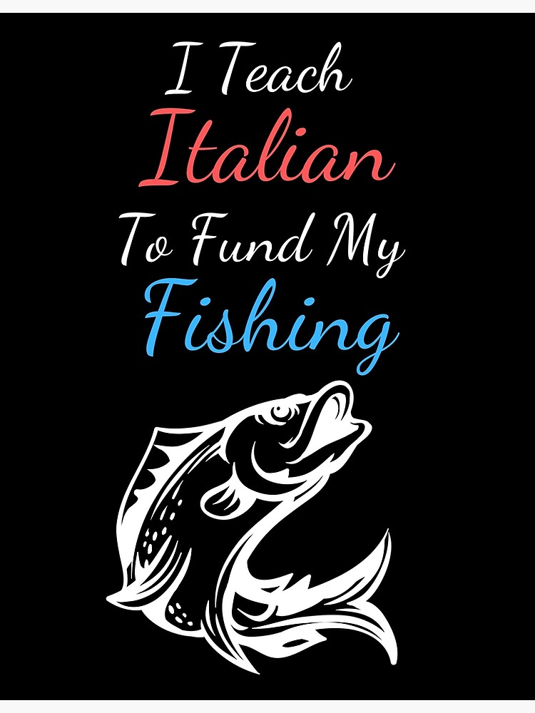 Fishing Italian Teacher | Greeting Card