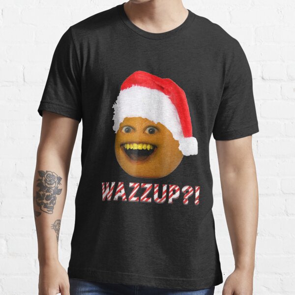 Annoying Orange Smiling With Santa Hat T Shirt By Annieoreilly