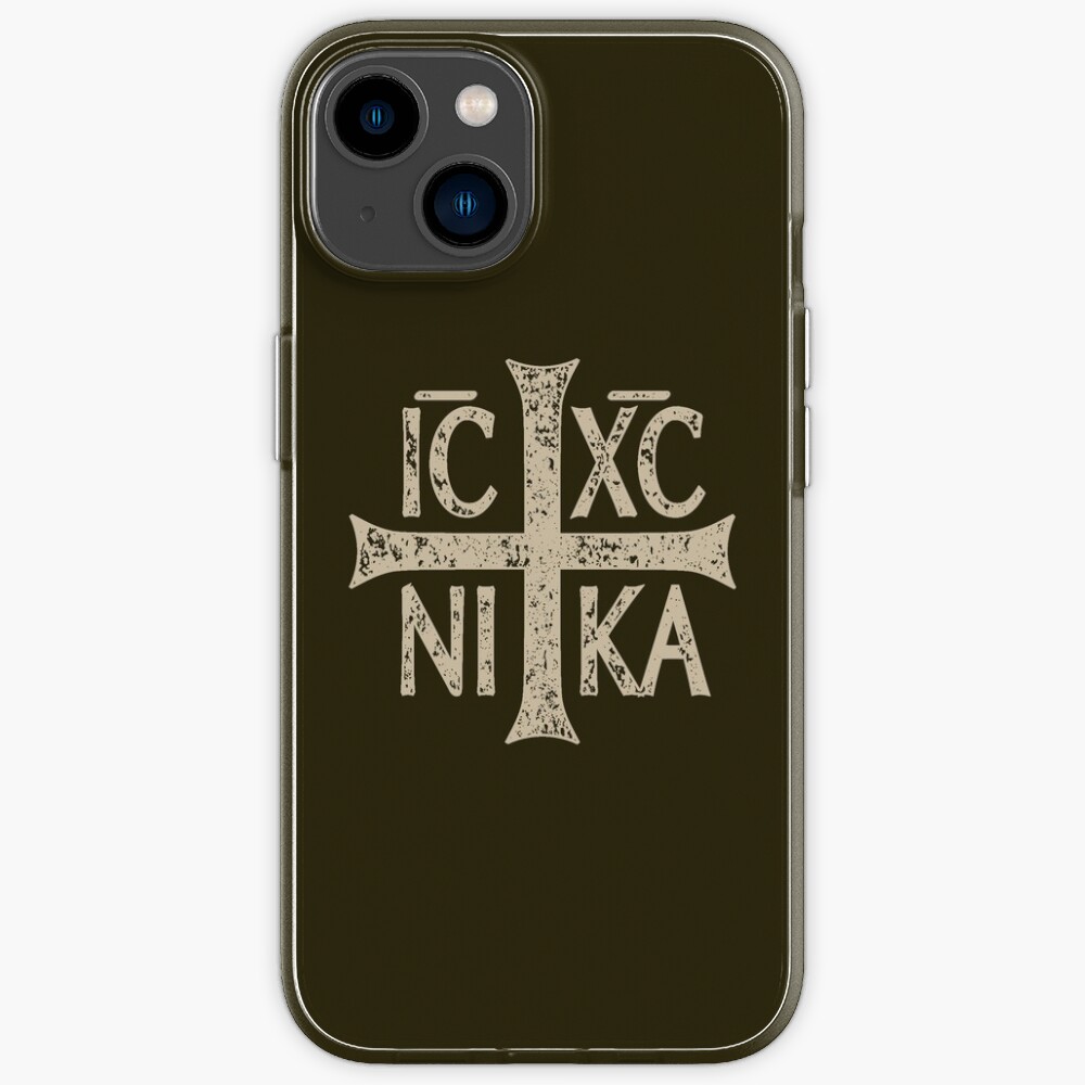 "IC XC NI KA Christogram Cross Orthodox Christian Graphic" iPhone Case ...